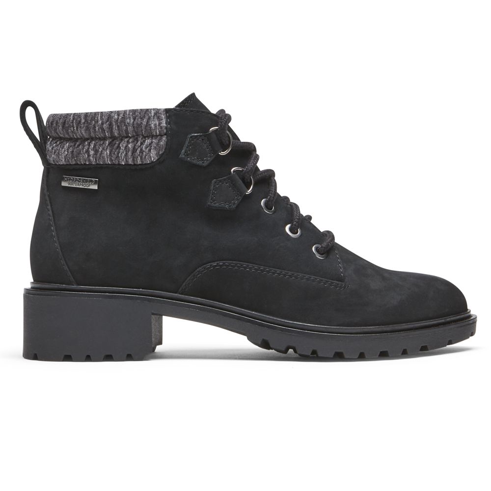 Botas Rockport Ryleigh Hiker Waterproof Senhora - Pretas ( 879-GZRSKW )
